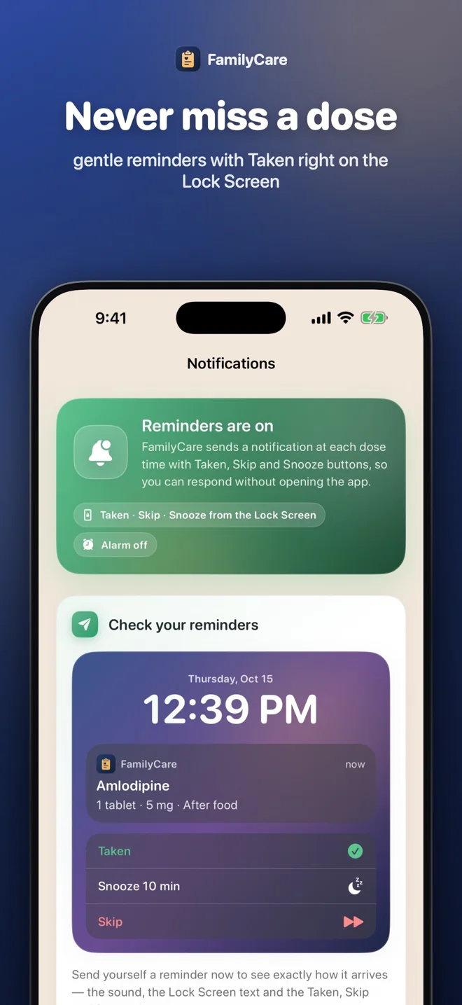 FamilyCare screenshot 1